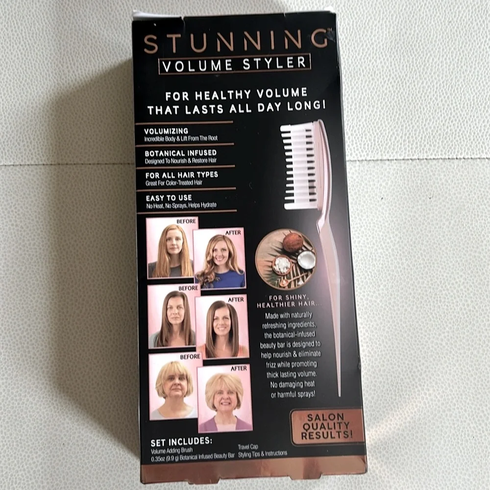 Stunning Volume Styler Volumizing Hair Brush Like New Shiny Salon Quality Result